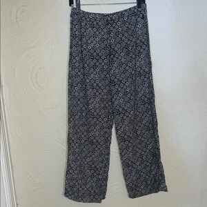 Reef Black and White Floral Pants